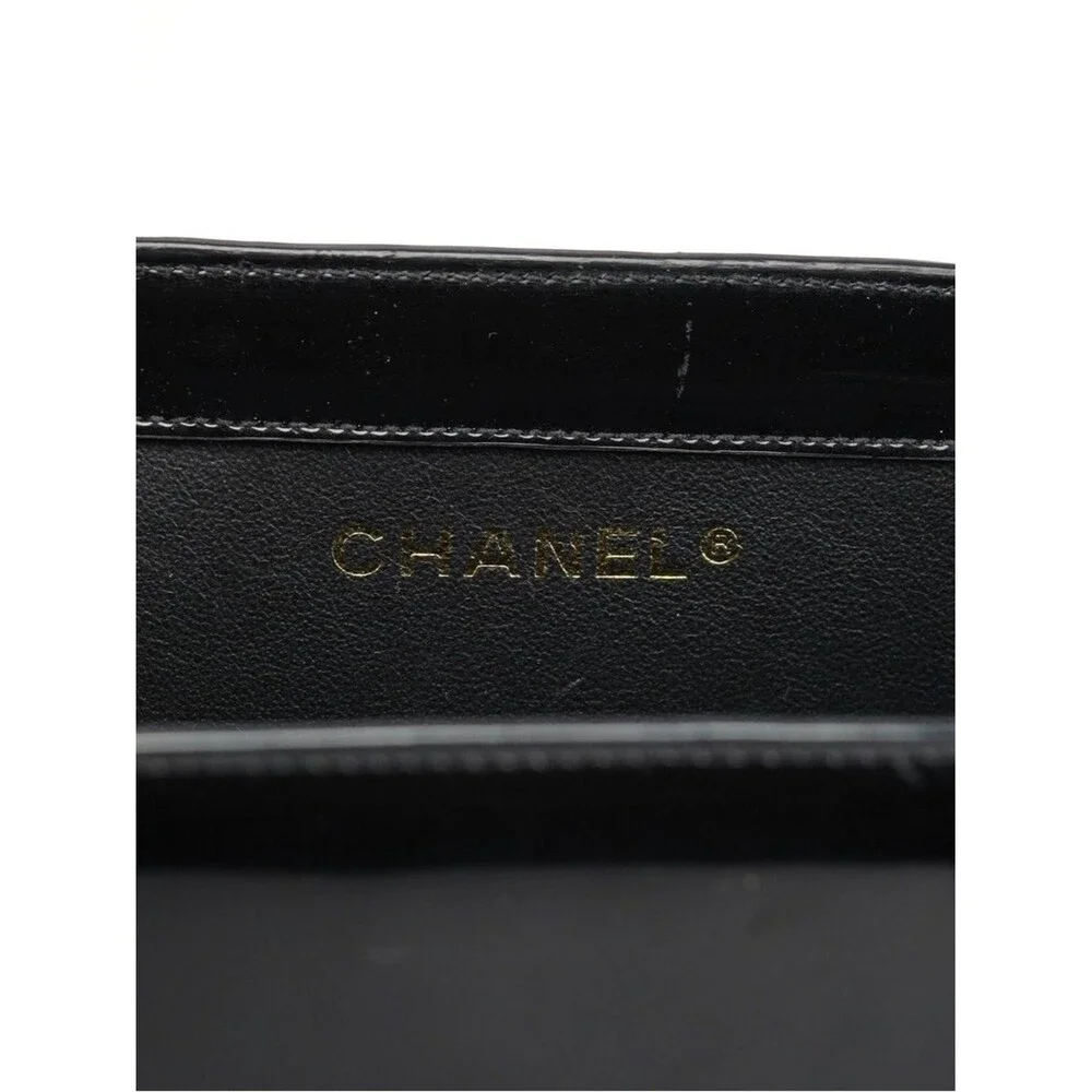 Chanel Patent Logo Tote